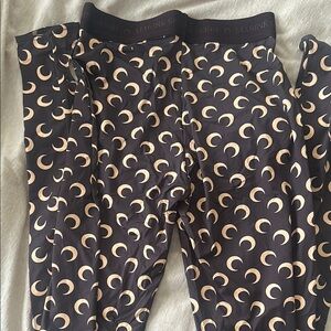 Marine Serre Mocha and Cream Moon Phase Leggings
